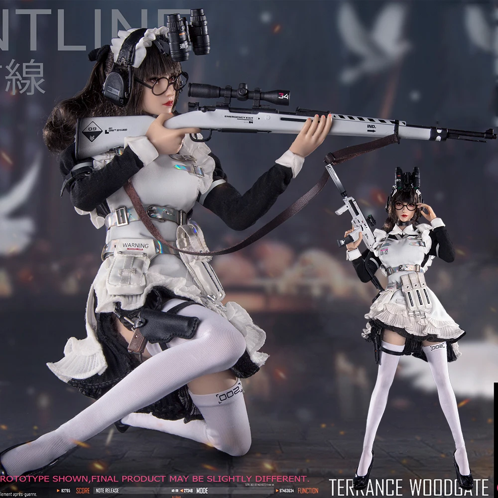 ViiKONDO 1/6 GDTOYS GD97007 Figura de ação Maid Girl Frontline Eliza 12 ''Boneca do exército globo ocular móvel soldado feminino conjunto completo modelo