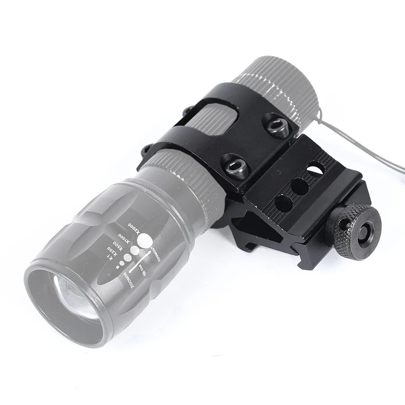 25.4mm Scope Tactical Quick Release Offset Flashlight Mount Holder For 20mm Picatinny Rail mount 45 Degree Sight Mount Accessori