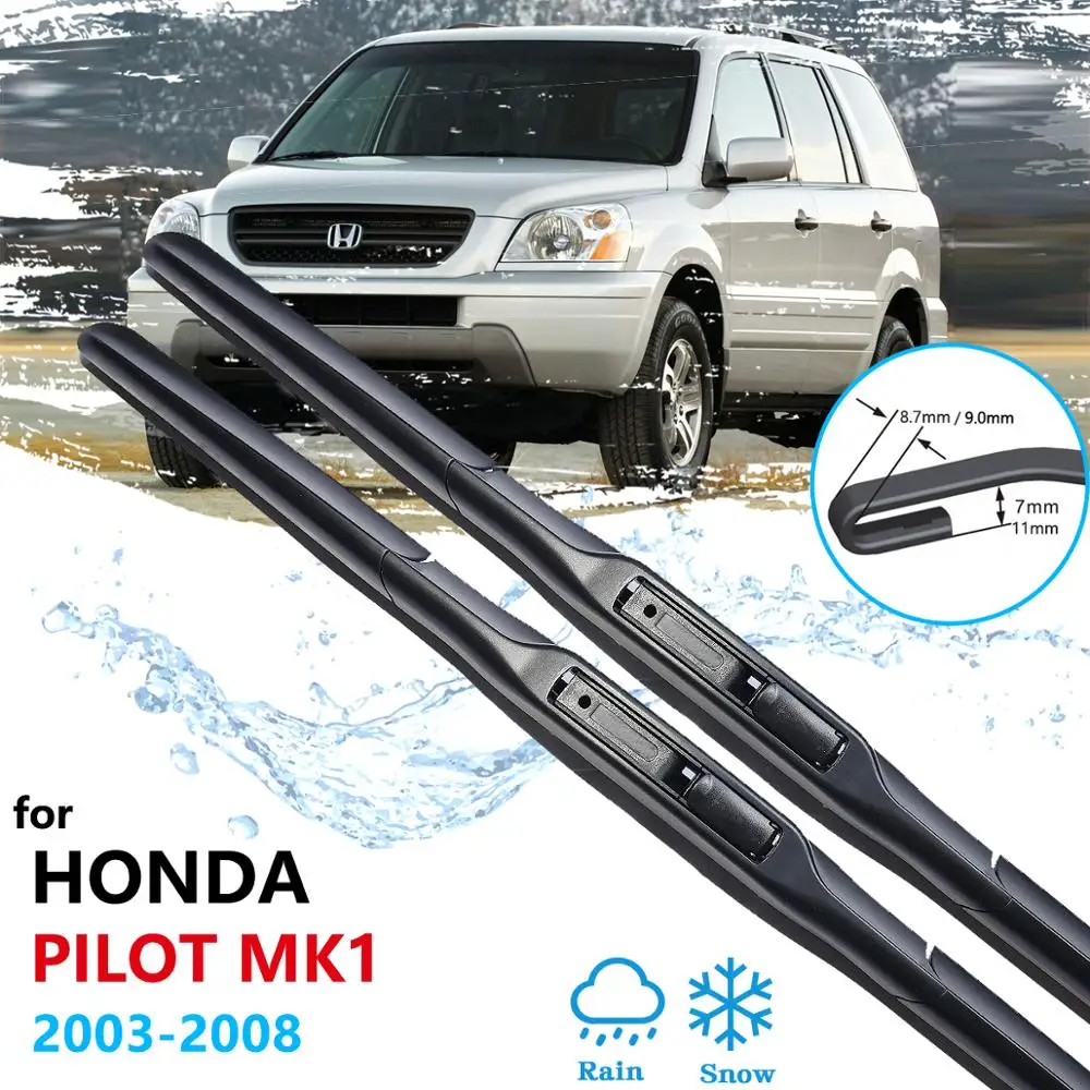 

Автомобильные стеклоочистительные полосы для Honda Pilot MK1 2003 ~ 2008 YF1 YF2 спереди стеклоочистители автомобильные аксессуары MR-V МСВ 2004 2005 2006 2007