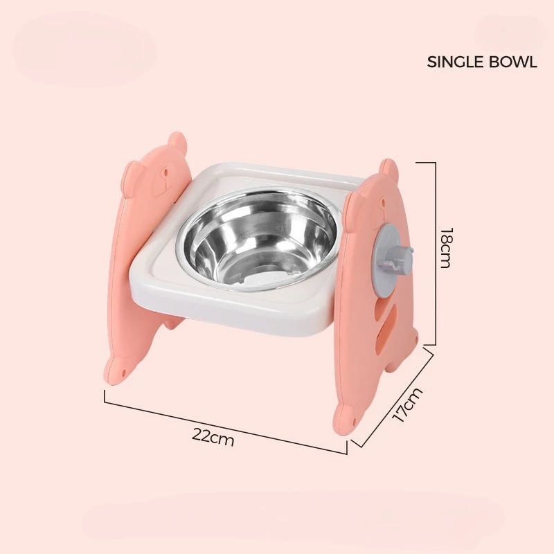 Non-Slip Double Cat Bowl Dog Bowl with Stand Pet Feeding Cat Water Bowl for Cats Food Pet Bowls for Dogs Feeder Product Supplies