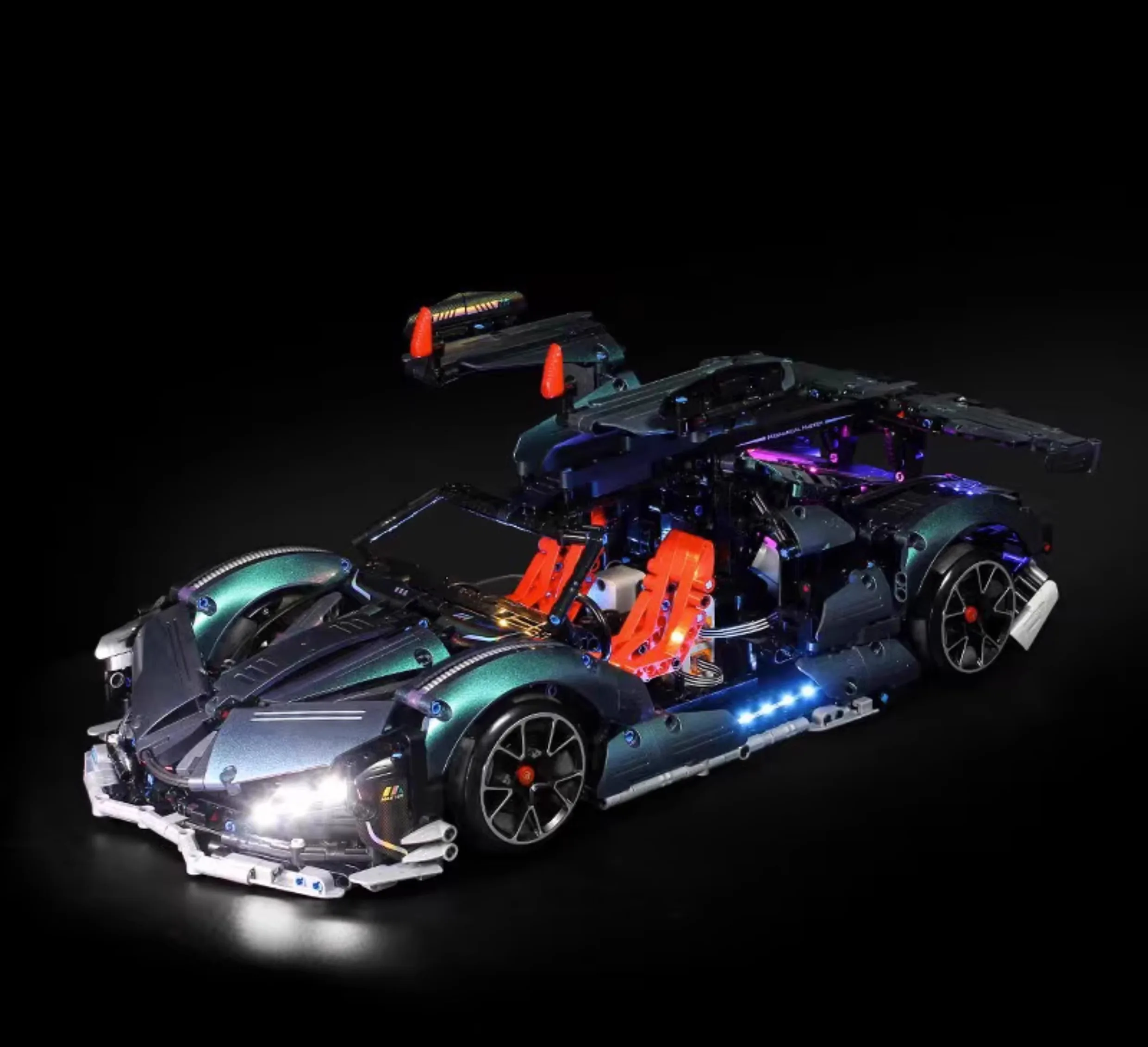 Techniczny wyścigowy model samochodu sportowego Klocki miejskie Mechaniczny pojazd prędkości Supercar Klocki Puzzle RC Zabawki Dzieci Prezenty dla