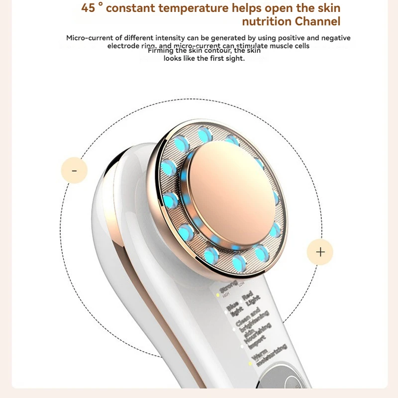 Masseur Facial à microcourant, dispositif de beauté des yeux, Lifting du visage, remplacement de la peau, nettoyage en profondeur, outil de soins de la peau multifonctionnel
