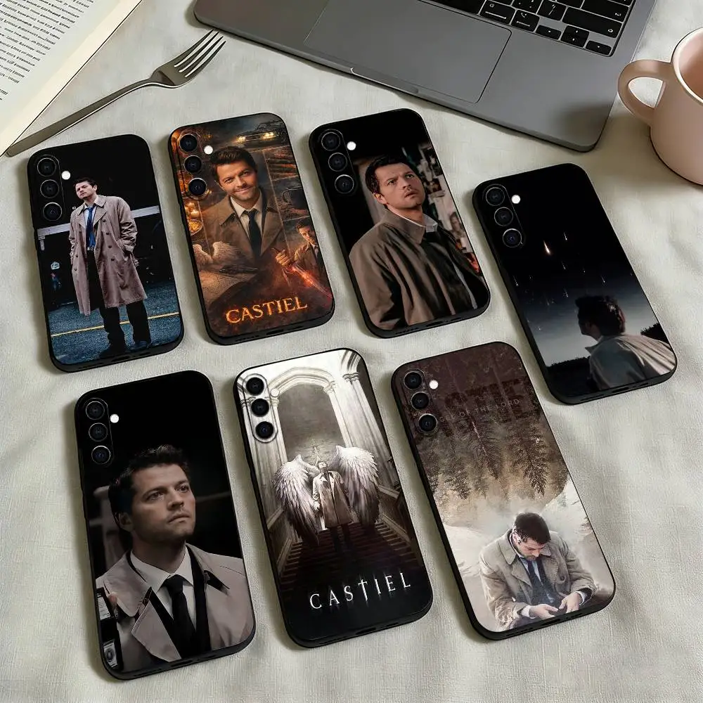 S-Supernatural Dean Castiel-L Phone Case For Samsung Galaxy A73,A72,A71,A70,A53,A52,A51,Others Soft Black Cover