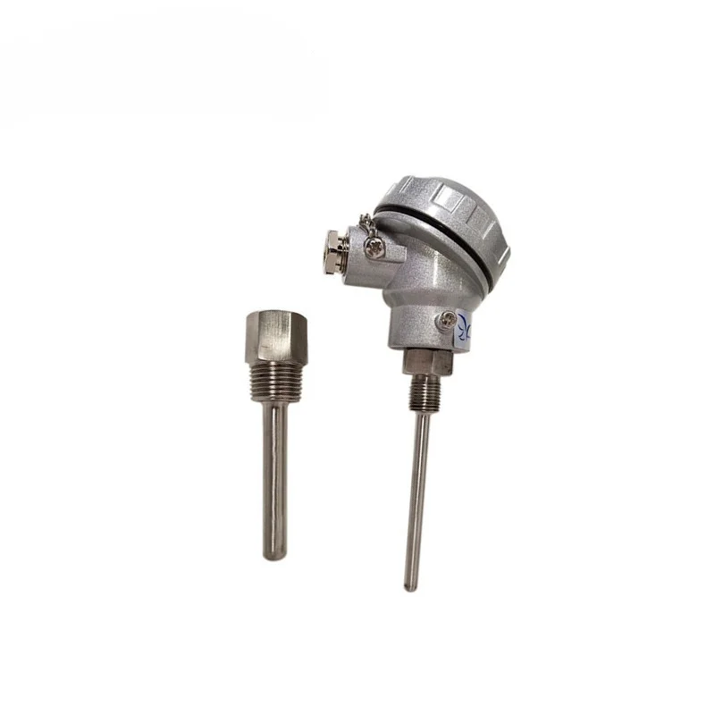 

Casing type PT100 temperature sensor rod, pipe diameter 9.5mm, pipe length 60mm 1/4 * 1/2 thread