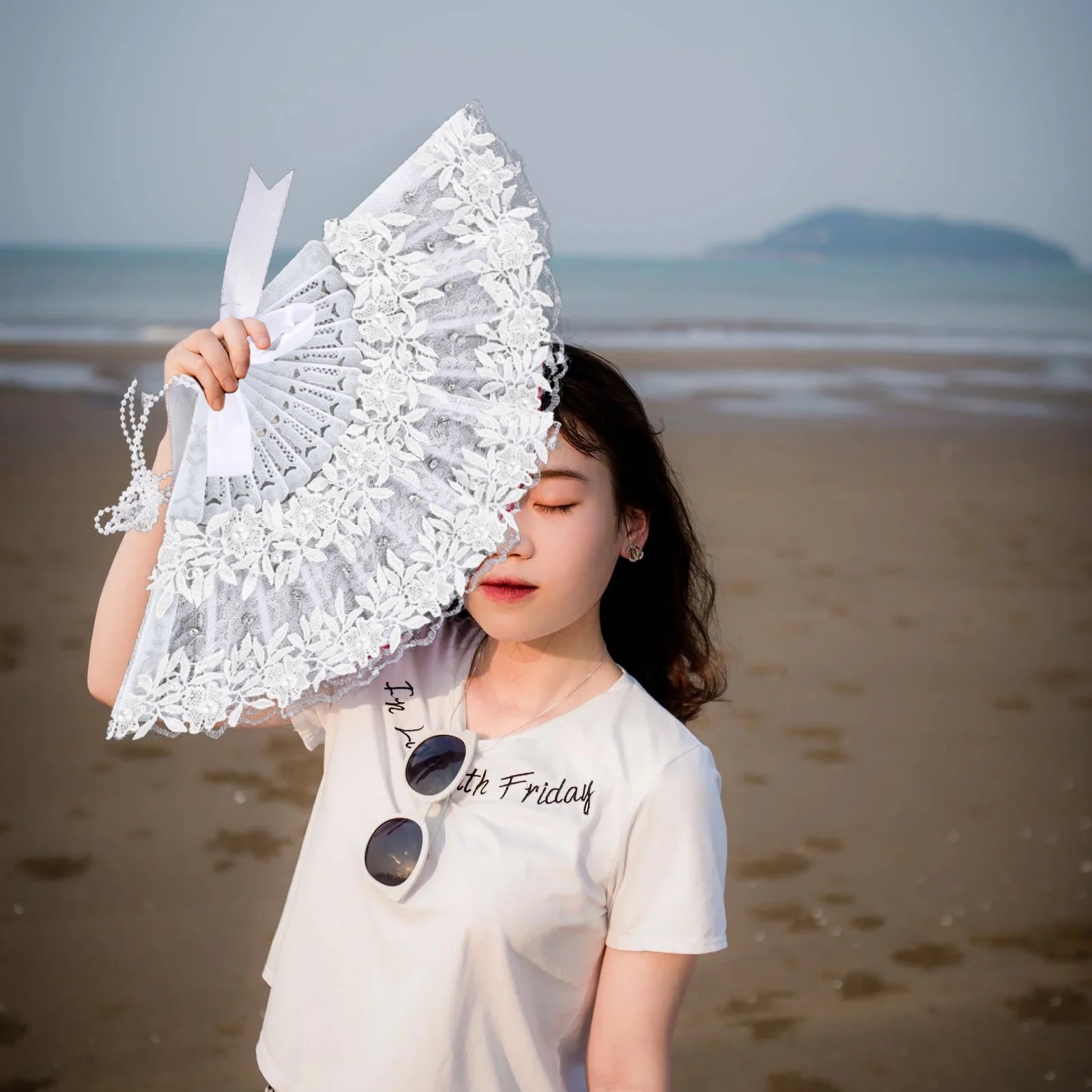 Pearl H Wedding Decorations Lace Women H Delicate Fan held Bridesmaids Women H held Fan Festival Prop Craft Fans