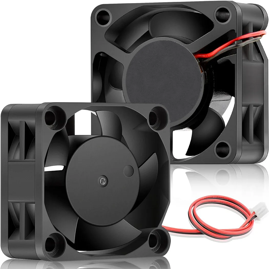 2PCS 40mm Mini Brushless Cooling Fan, 40mm X 40mm X 20mm 12V 24V DC Axial Computer Case Fan 2Pin for 3D Printer