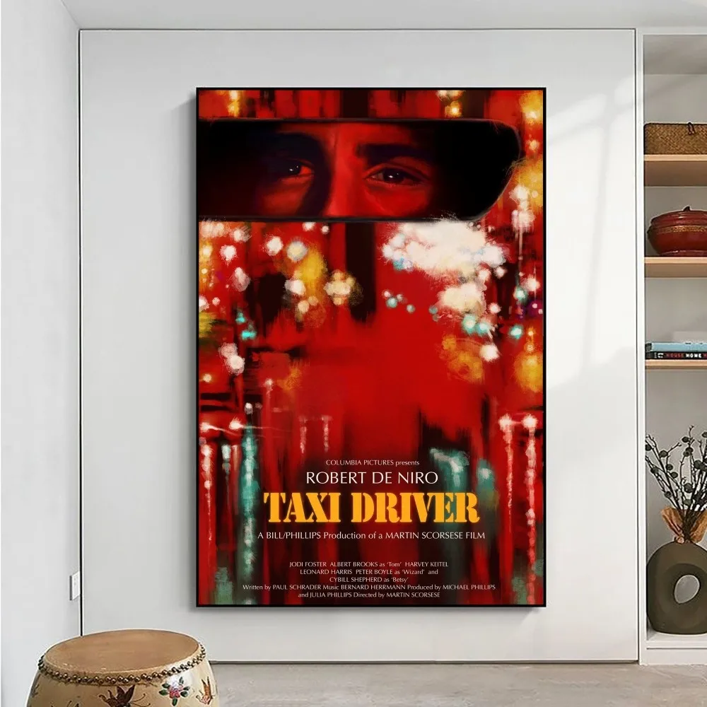 Taxi Driver Movie Poster No Framed Poster Kraft Club Bar Paper Vintage Poster Wall Art Painting Bedroom Study Stickers