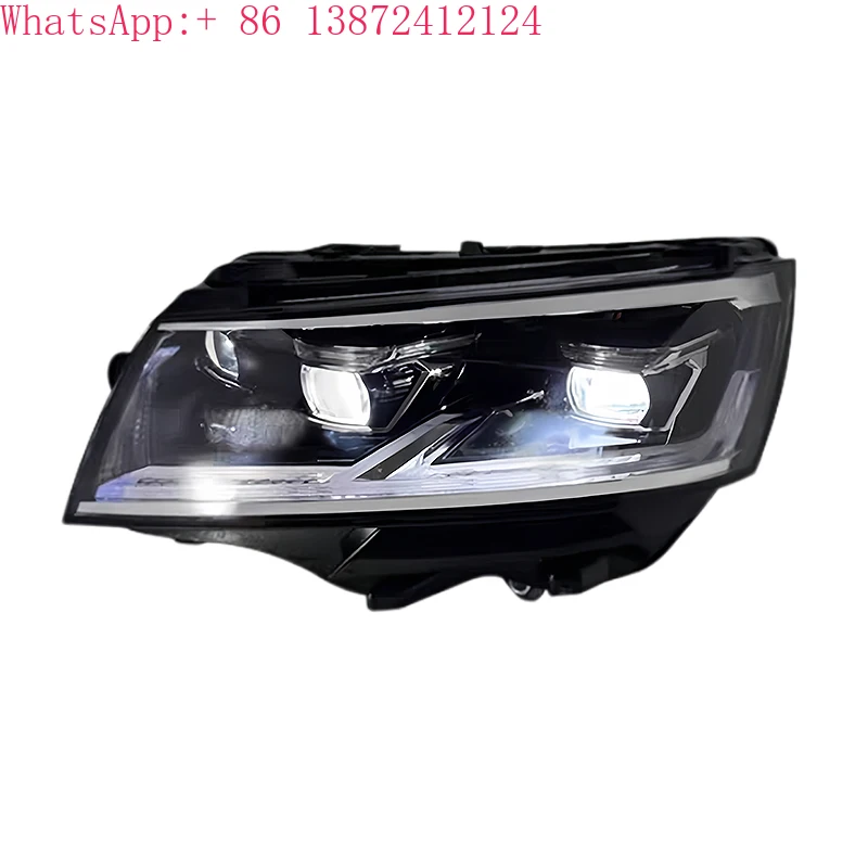 Фара для VW Multivan T6.1, фара Caravelle, светодиодная фара 2021-2024, Стайлинг, динамическая линза указателя поворота, автомобильная