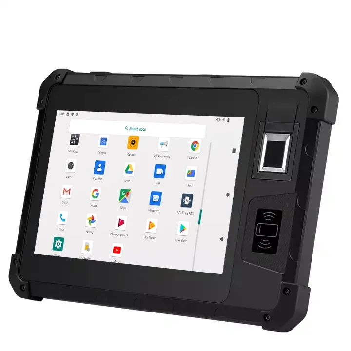 High Quality 8 Inch Rugged Tablet NFC RFID Android 11.0 Rugged PDA With Biometric Fingerprint