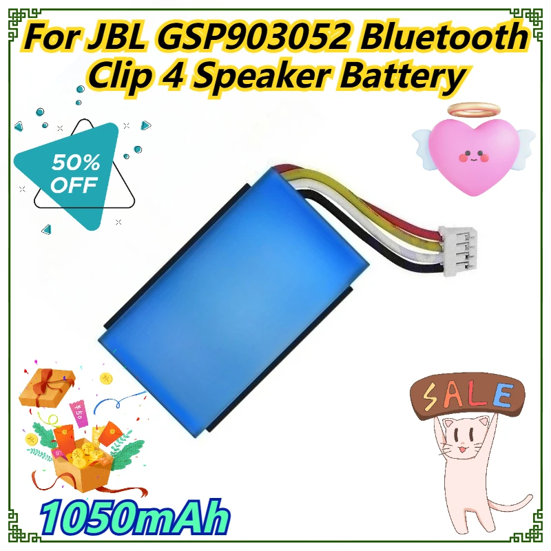 

1050mAh For JBL GSP903052 Bluetooth Clip 4 Speaker Battery