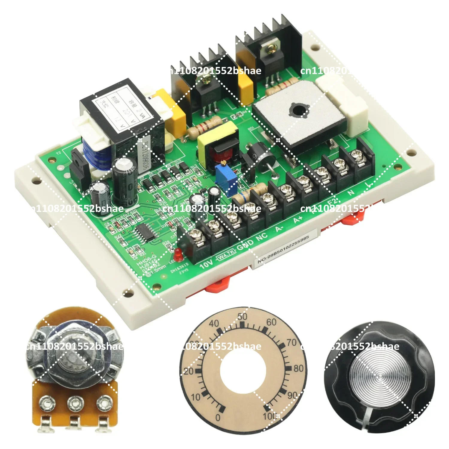 PWM Motor Speed Controller AC220V to DC 0-220V 1200W Adjustable -10~65C Electrical Module