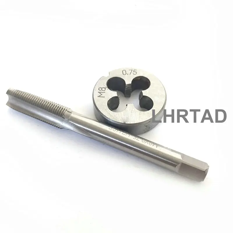 HSS Metric Fine Thread Hand Straight Flute Machine Screw Taps and dies set M6x1.0 M7x1.0 M8x1.25 M9x1.25 M10x1.5 M6 M7 M8 M9 M10