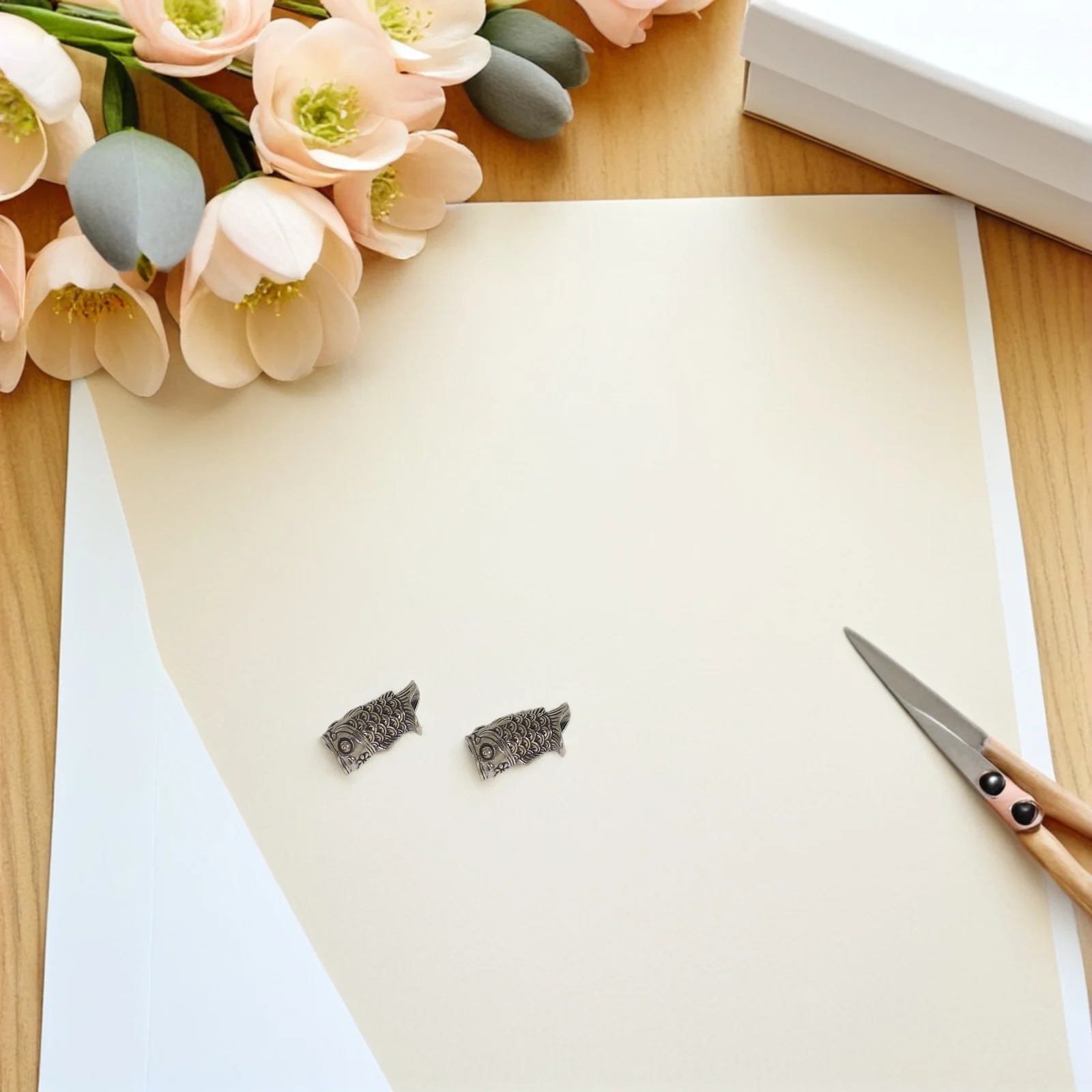 

3Pcs Vintage Copper Koi Fish Pendant Charm Crafted Cupronickel Finish Intricate Detailing Good Luck Symbol DIY Jewelry