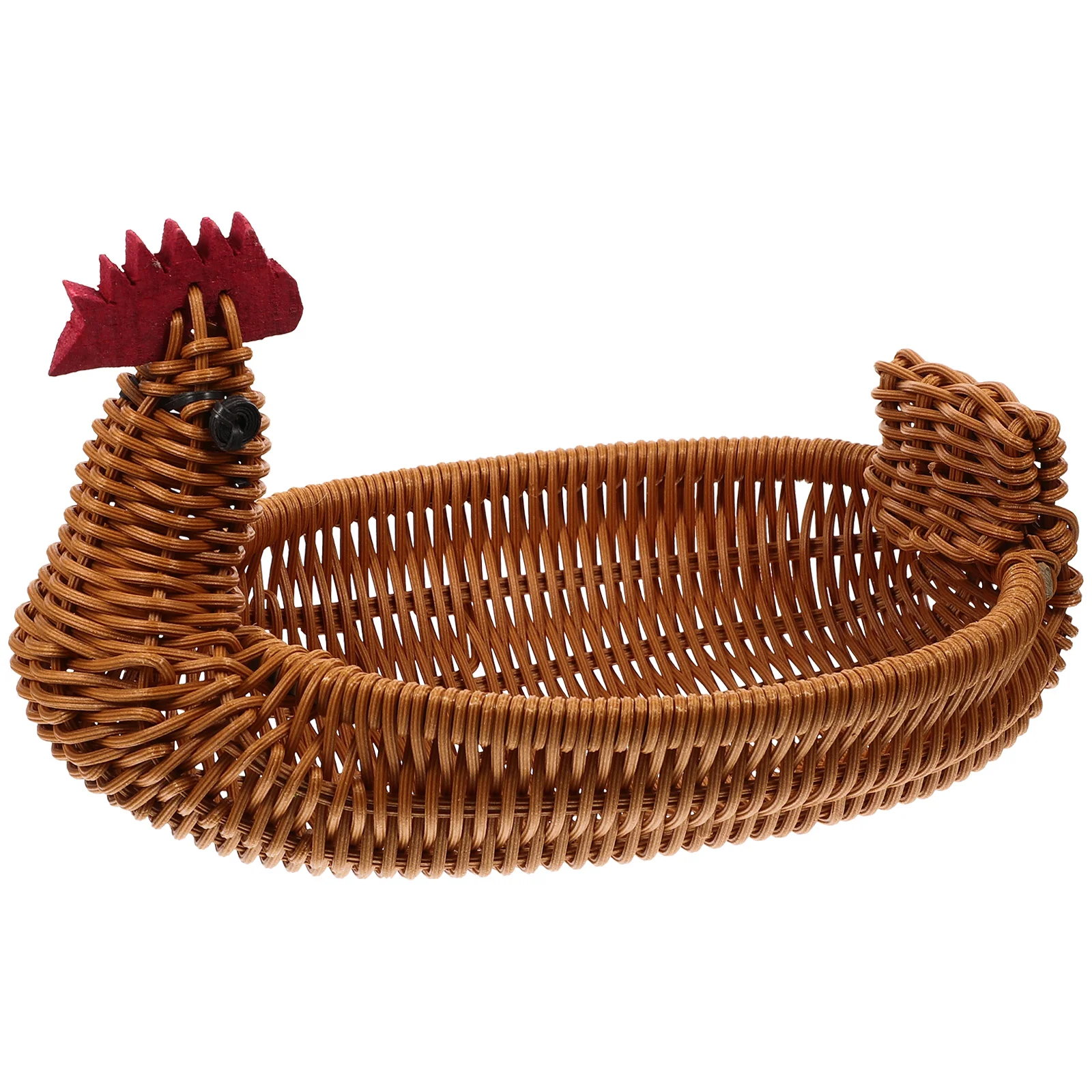 

Weaving Egg Basket Rattan Storage Fruits Baskets for Gifts Empty Bread Serving Veggie Tray