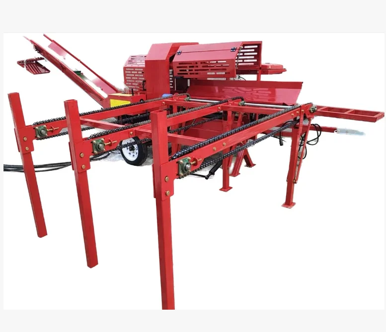 30 Ton 25hp Log Splitter Log Wood Processor with Hydraulic Live Deck