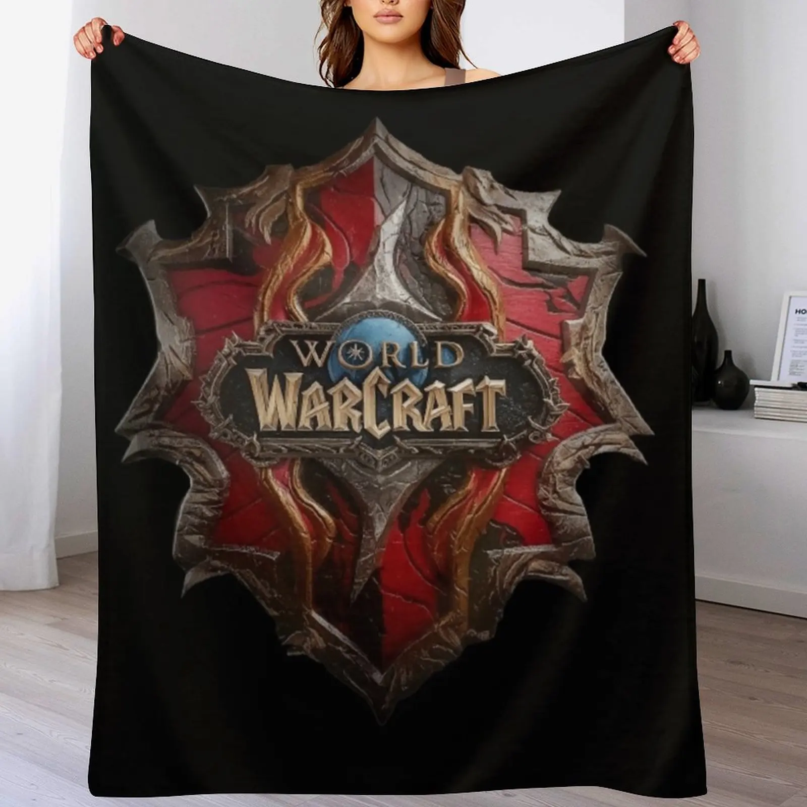 

7624 Shield from the game World of warcraft - WoW- Throw Blanket Soft Warm Blanket Gift for Grandparents