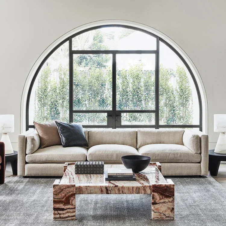 Marble coffee table Large square luxury marble coffee table
