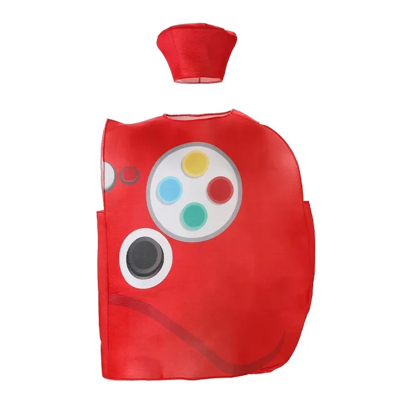 2024 new arrival unisex Women Men video game tunic with hat couple cosplay game controller Halloween costume for adult