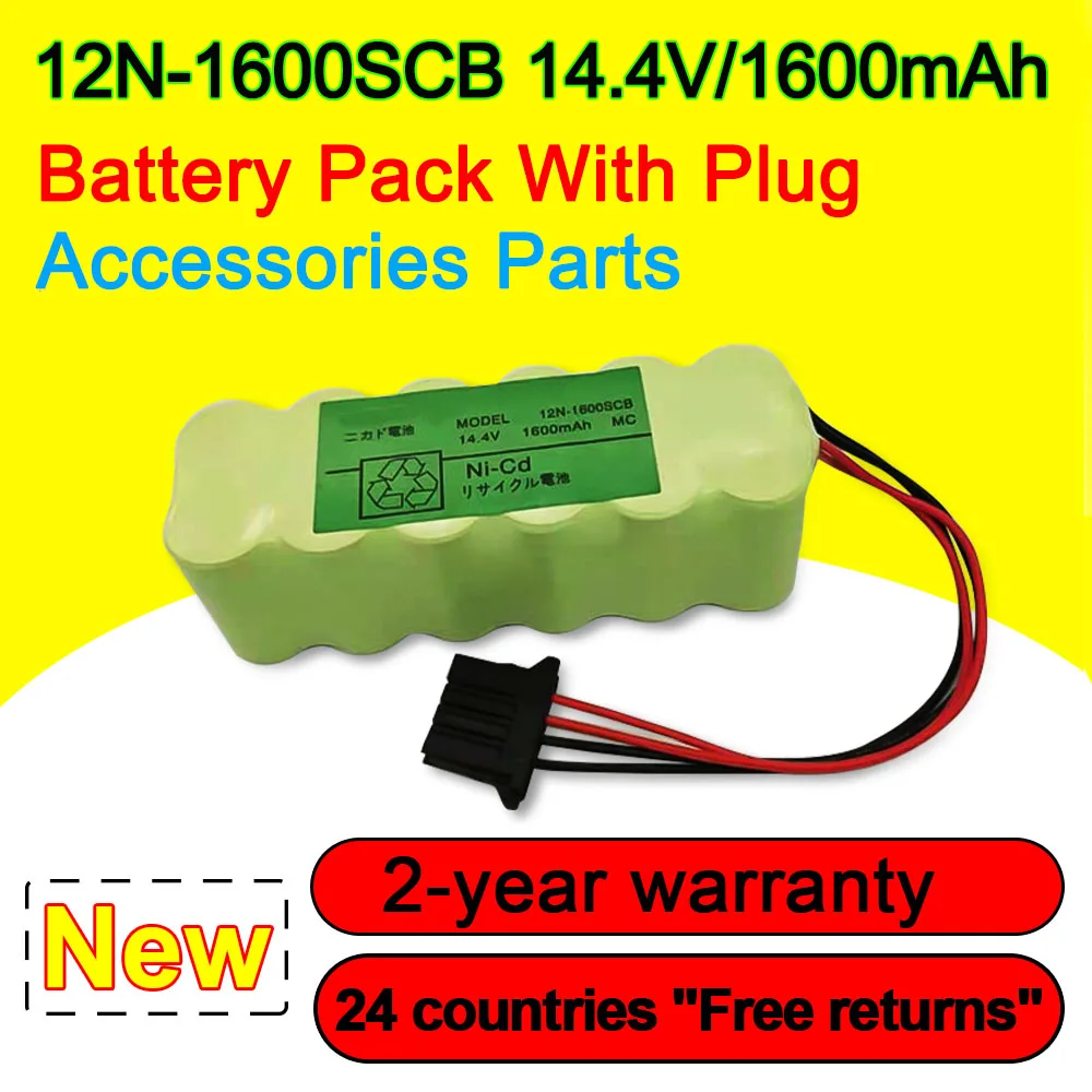 

12N-1600SCB Battery Pack With Plug Accessories Parts High-Quality In Stock With Tracking Number Replacement 1600mAh 14.4V