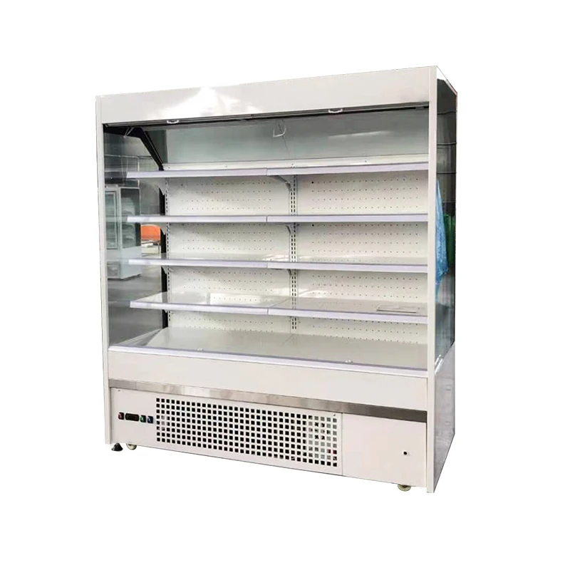 Commercial Supermarket Fruit Store Refrigerated Display Cabinet Air Curtain Cabinet Fresh-Keeping Fruit Spicy Hot Order Cabinet