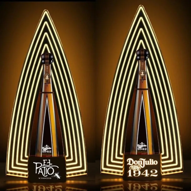 

DON JULIO 1942 Glow Bar Champagne Wine Bottle Glorifier Display VIP Presenter For Night Club Lounge Party Decoration