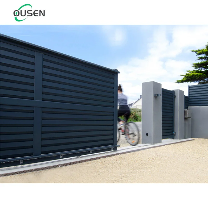 custom.نيجيريا نمط المنزل الحديث انزلاق الشريحة الباب الألومنيوم سياج وتصميم