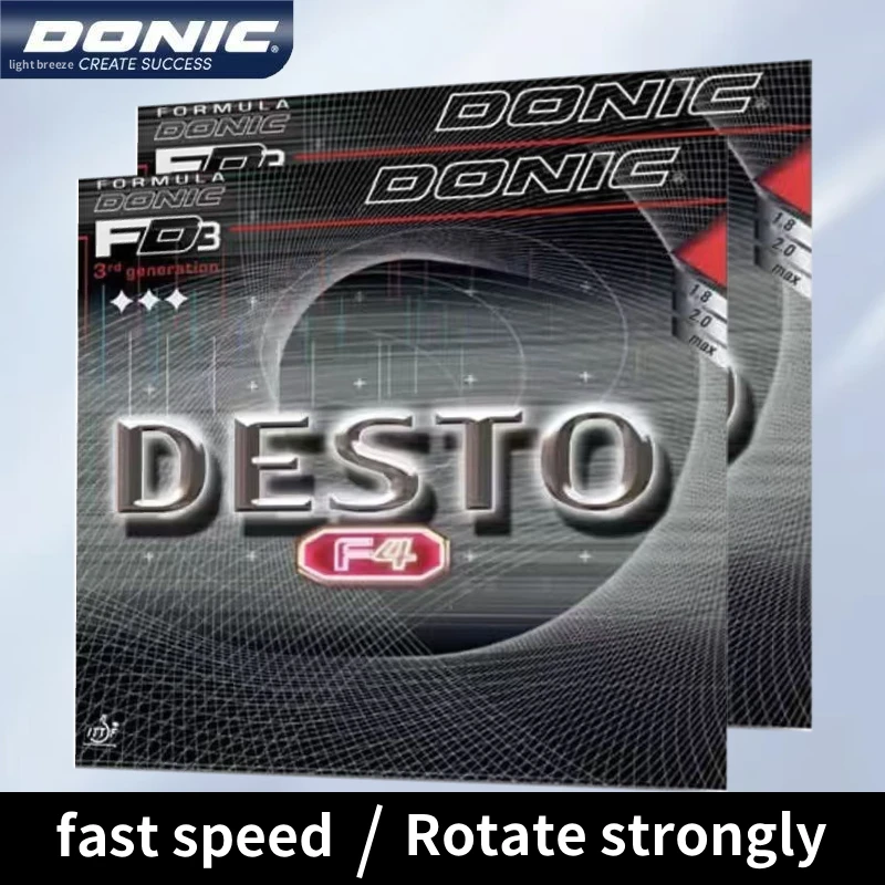 

Резина для настольного тенниса DONIC F4, немецкая фрикционная крышка, резиновая резиновая фрикционная крышка для атаки
