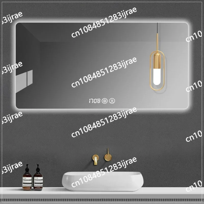 Smart Home Mirror Toilet Backlight Bluetooth Bathroom Mirror Cleaning Illuminated Espelho Maquilhagem Com Led Bathroom Fixtures