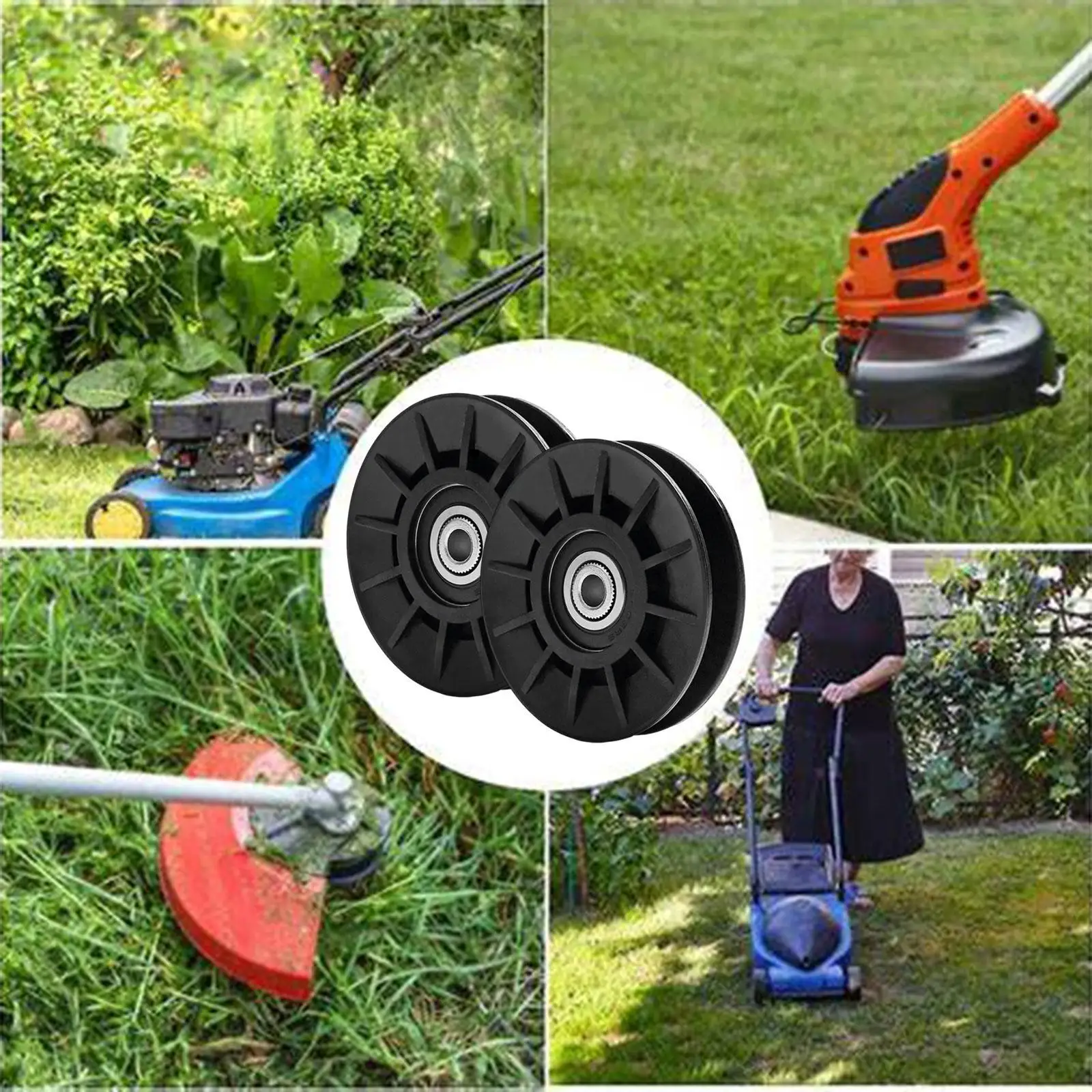 2x 532194326 194326 Idler Pulley for Riding Accessory Sturdy V Groove Guide