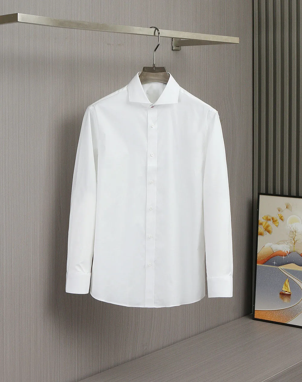 SIJITONGDA2026 men's high-end business casual long-sleeved shirt with delicate texture and soft size s-2XL