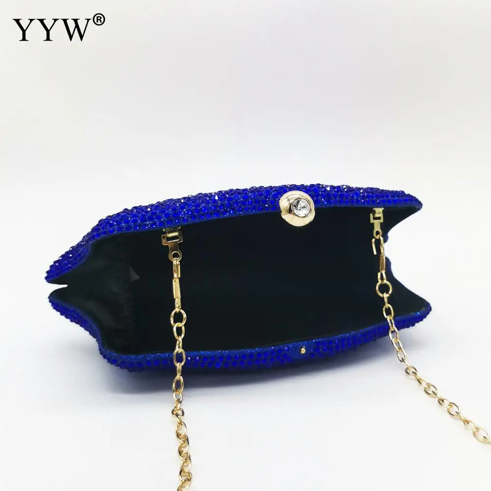 Women Rhinestones Clutch Purse Fashion Minaudiere Bag For Party Wedding Crystal Evening Bags Handbag Bridal Clutches Bag Lady
