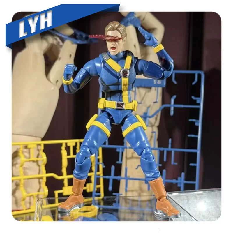 New Blokees Champion Class Cyclops X-Men Anime Action Figure Snap Fit Articulated Model Kit Collectible Toy For Fans Gift
