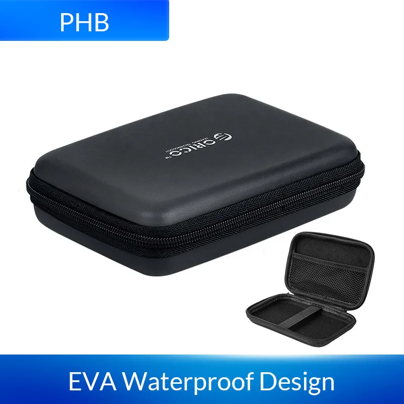ORICO 2.5 harde schijf tas draagbare HDD bescherming tas voor externe 2,5 inch harde schijf/oortelefoon/U schijf harde schijf behuizing zwart