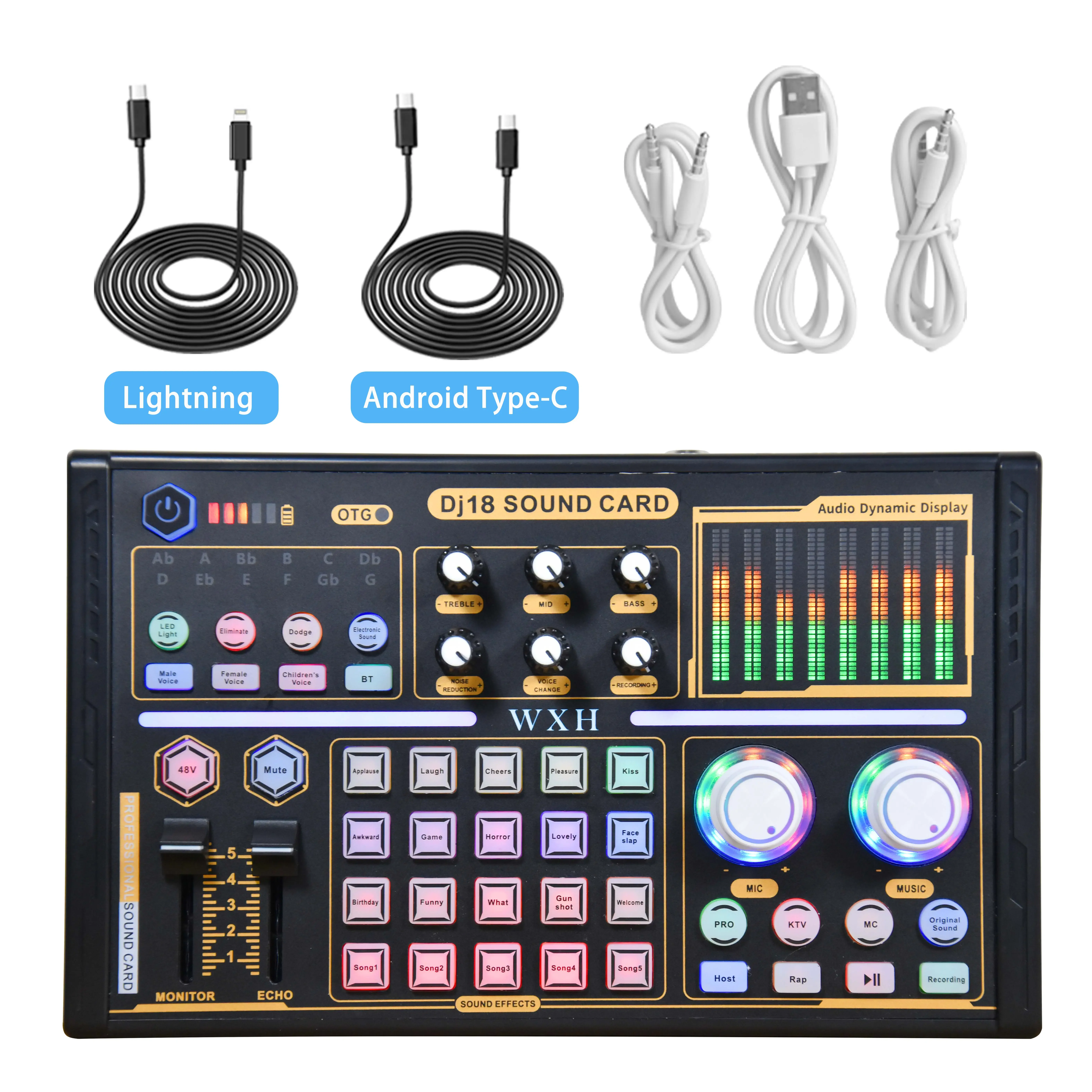 Беспроводная звуковая карта BM 800 Bluetooth V10 PRO для ПК, компьютера, телефона, караоке, прямого пения, игровой профессиональный конденсаторный микрофон