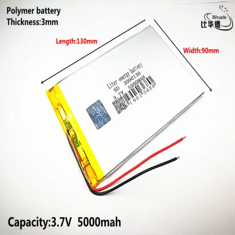 Liter energy battery Good Qulity 3.7V,6000mAH 3090130 Polymer lithium ion / Li-ion battery for tablet pc BANK,GPS,mp3,mp4