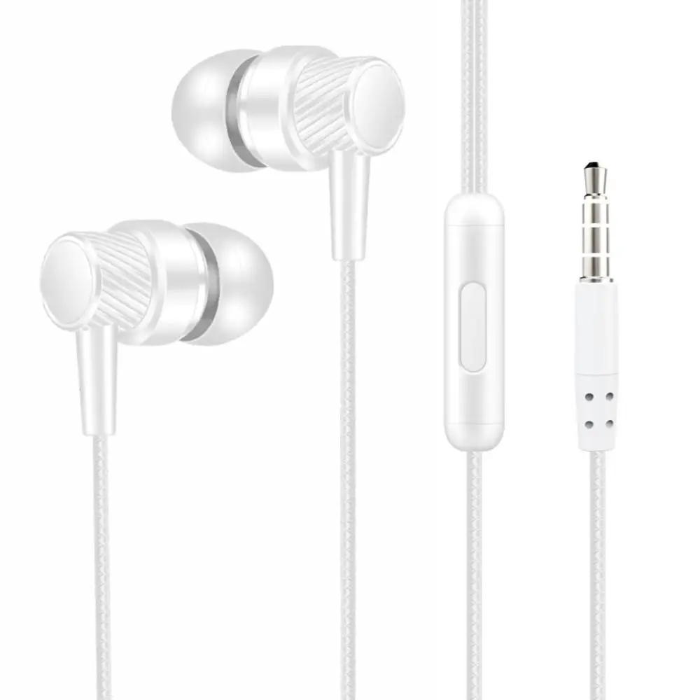 Noise Canceling 3.5mm In-ear Headphones Stereo High Definition Wired Headset in Ear Deep Bass Earphone Wired Headset Earbuds