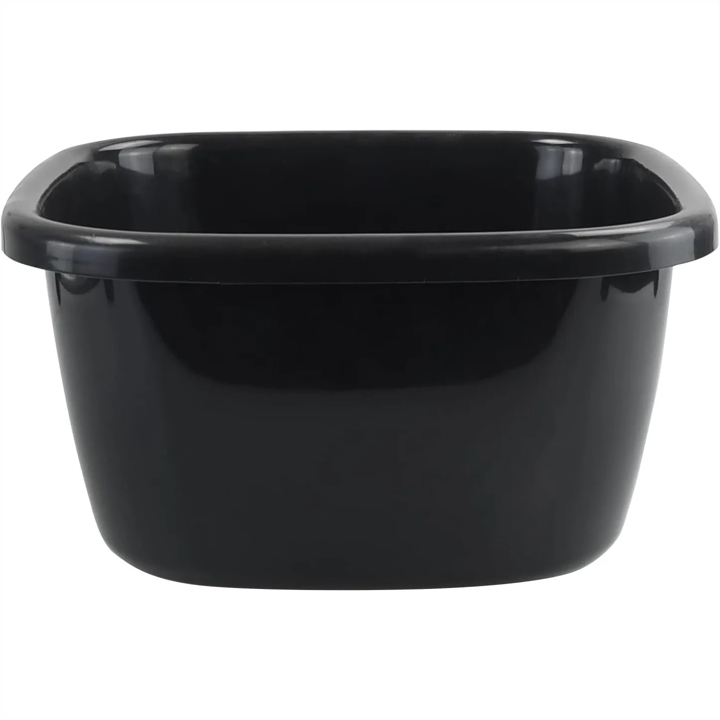 

18 Quart Plastic Dishpan, Deep Wash Basin Tub for Sink, Black