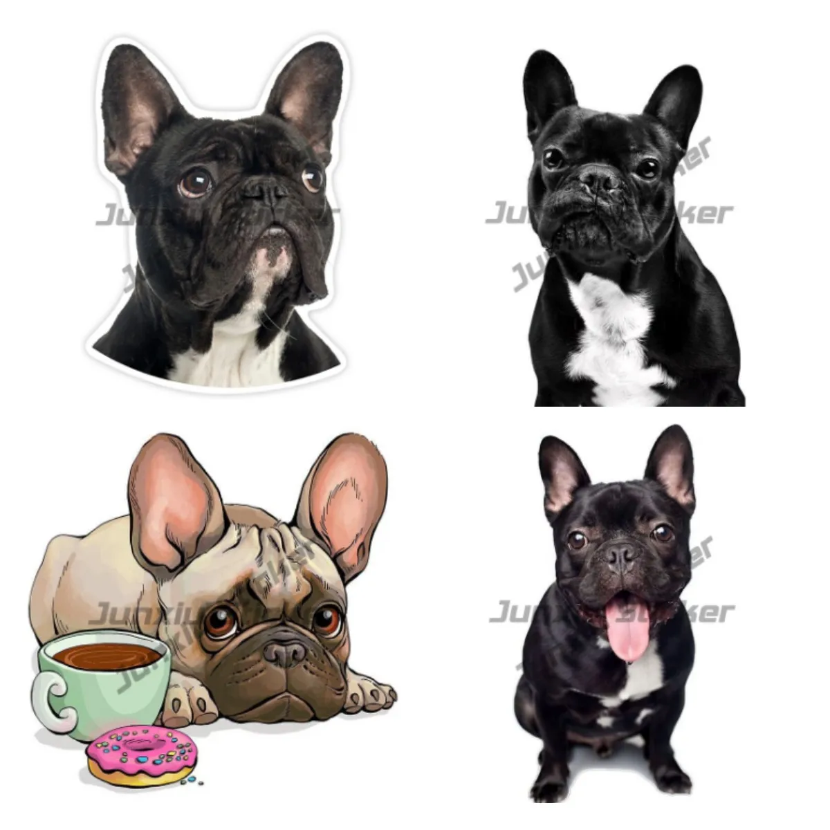

Various Sizes Self-adhesive Decal French Bulldog Car Sticker Waterproof Auto Decors on Bumper Rear Window