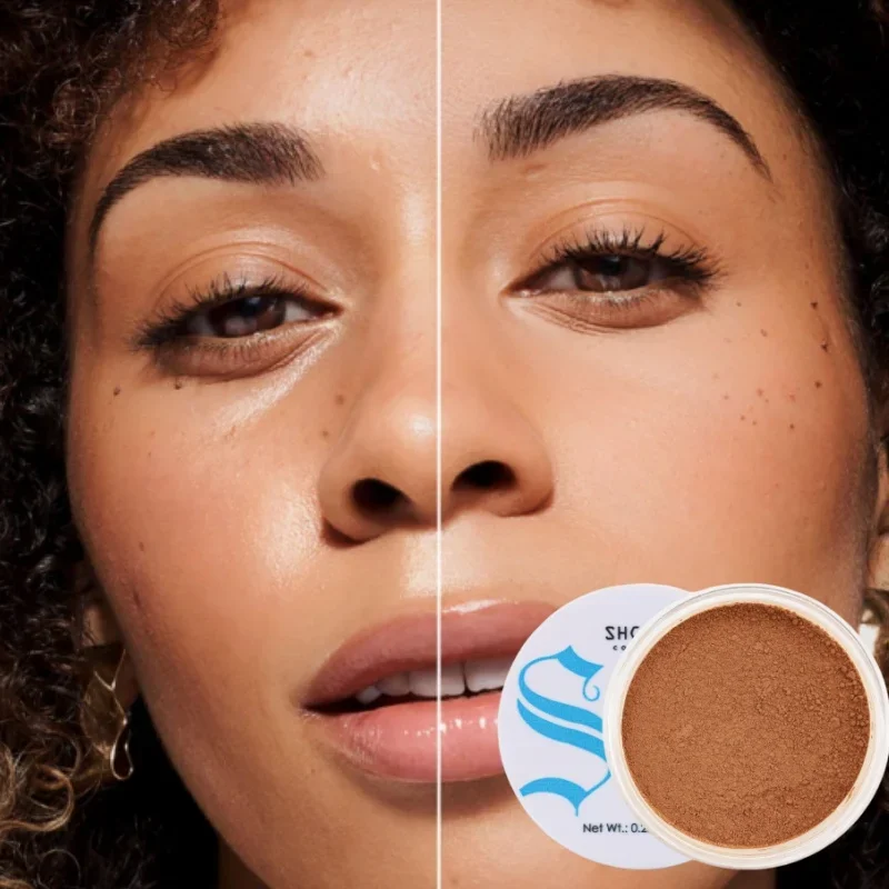 24H ロングラスティングフェイスプレストパウダーコンパクトオイルコントロールルースセッティングパウダーフェイスコンパクトセッティングパウダーメイクアップ化粧品