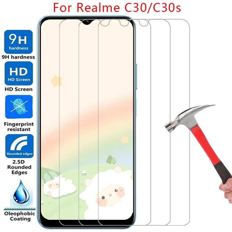 

screen protector for realme c30 c30s protective tempered glass on realmec30 c 30 s 30s 30c film glas realmi real me reali relme