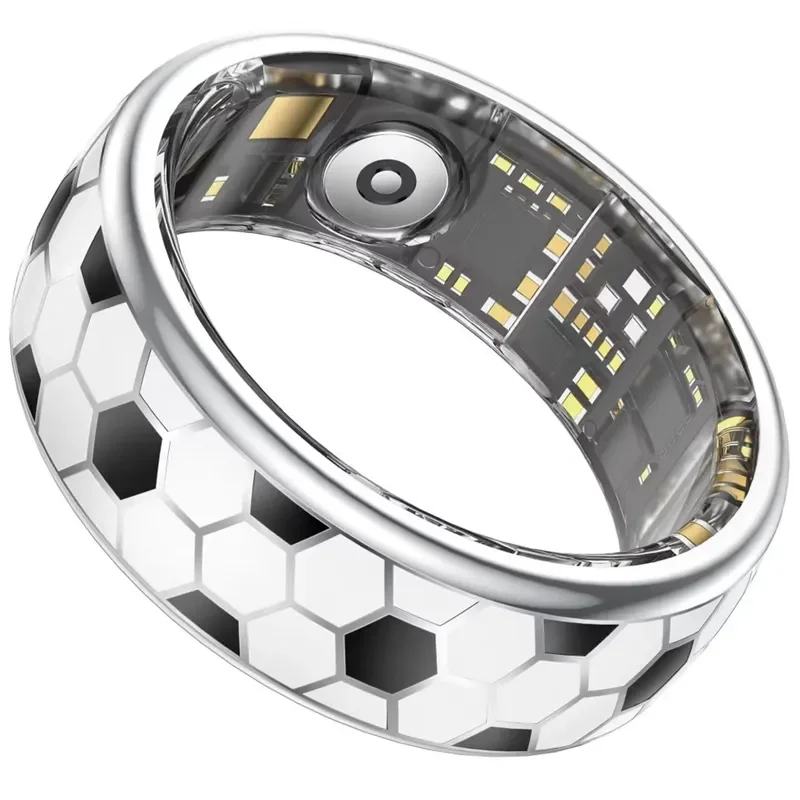2026 Football Smart Ring Call Message Alarm Vibration Reminder Control Phone Bluetooth Take Photos Turn Pages Health Sport