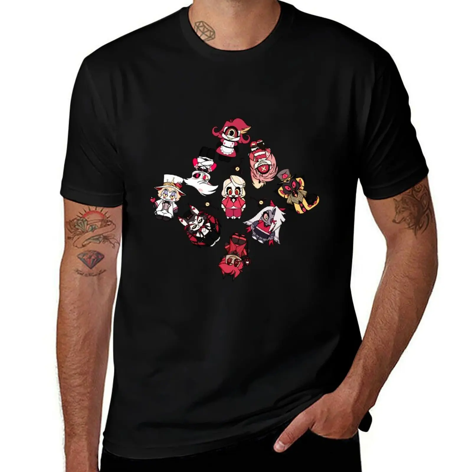 

Hazbin Plushy Pattern T-Shirt man t shirt summer man t shirts cotton T-Shirt