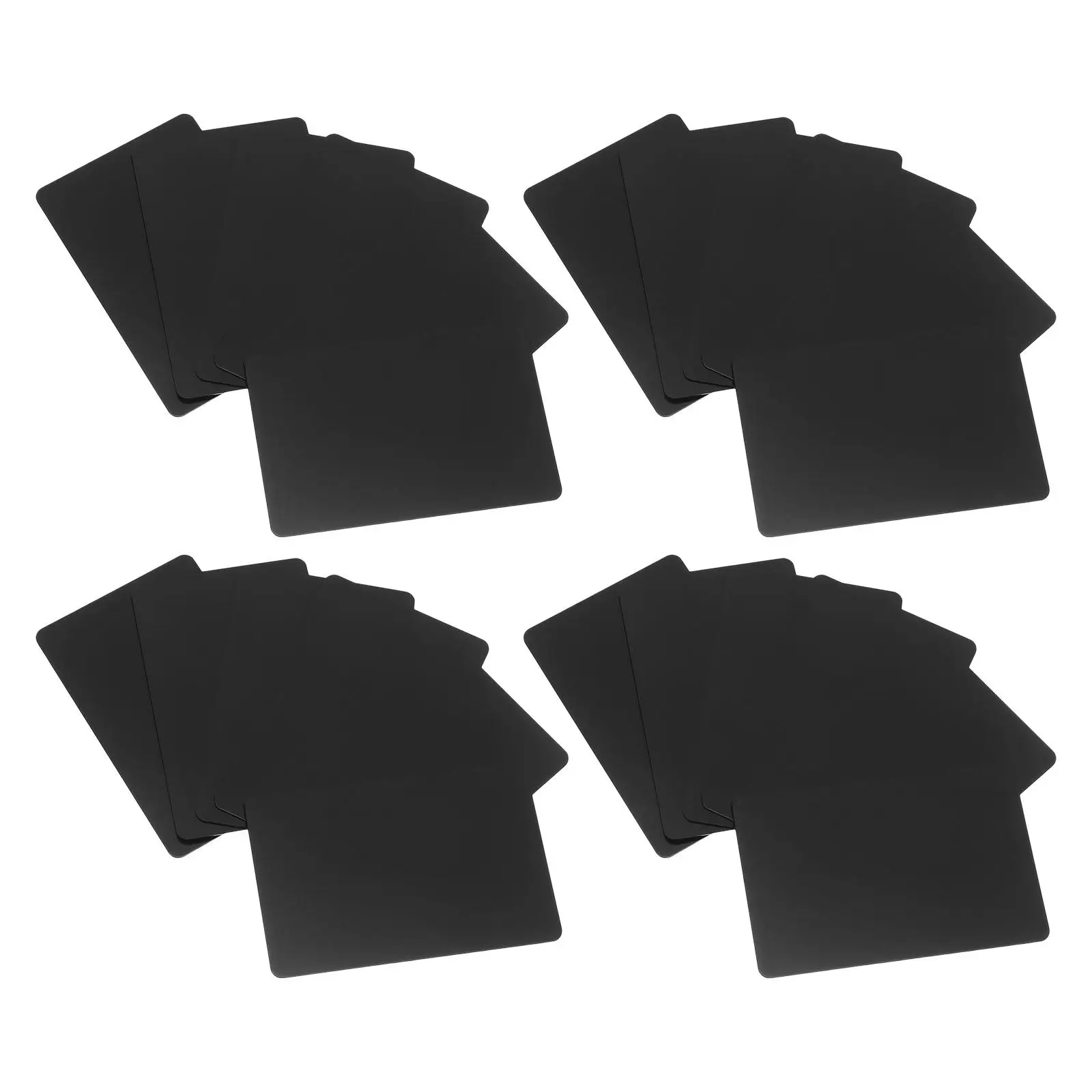 

20 шт. металлических визитных карточек, черные, из толстого алюминия, 0,8 мм, заготовки для лазерной гравировки, для офиса и рукоделия