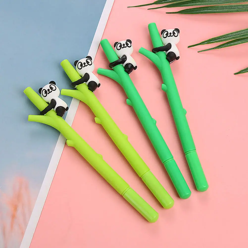 

12Cs Climbing Panda Gel Ink Pens Cartoon Writing Tool Students Stationery Smooth Gel Pen School Supplies Kids Prize Gift
