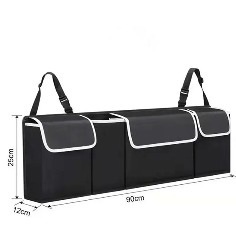 Car Trunk Organizer Backseat Storage Bag High Capacity Multi-use Car Seat Back Organizers Automobile Interior image 4