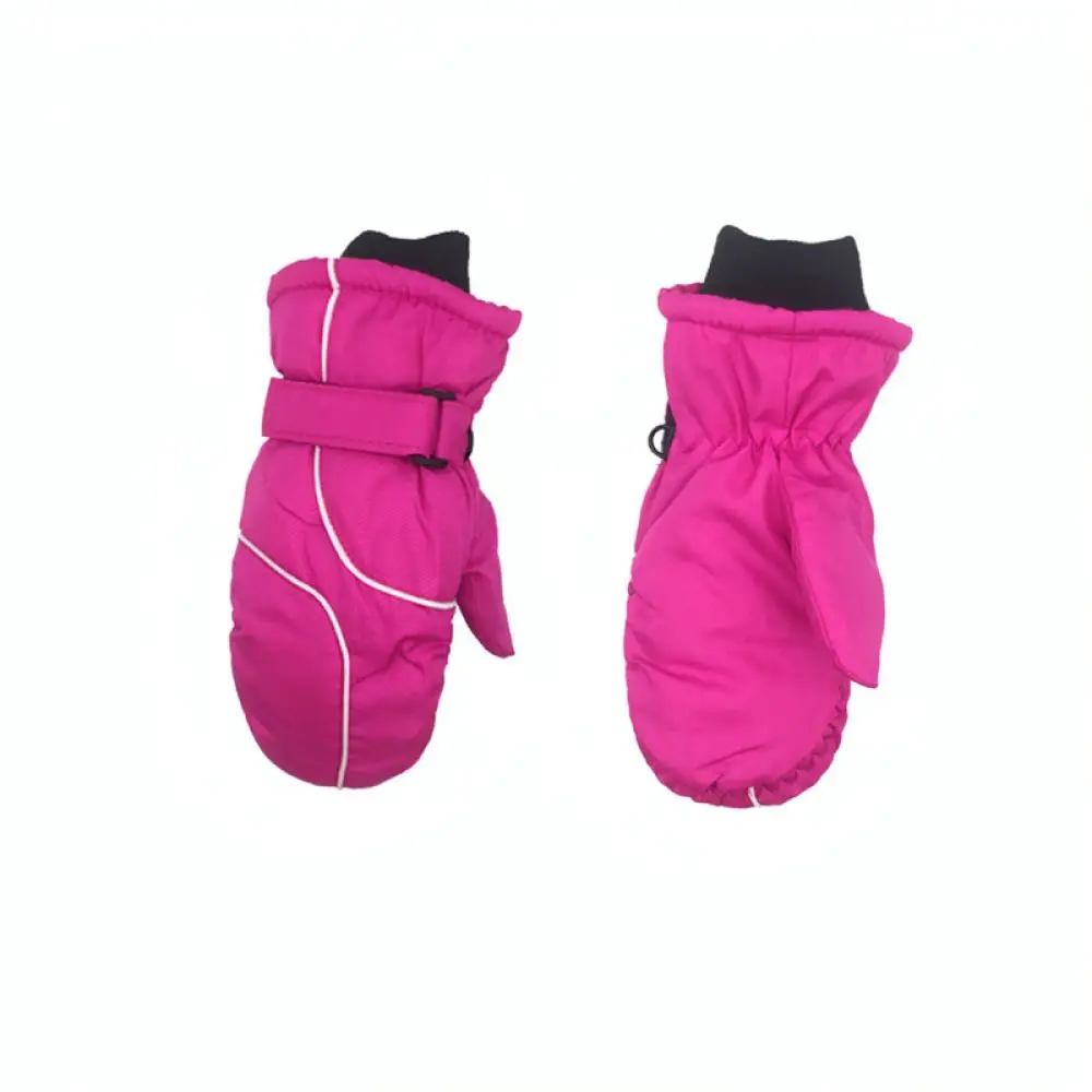Kids Waterproof Ski Mittens Winter Warm Thickened Windproof Gloves Outdoor Snow Sports Gear For Children Thermal Wear