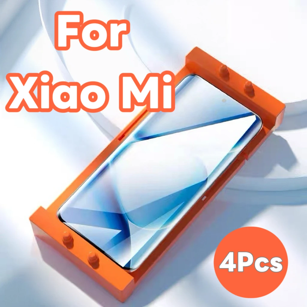 4 Stück HD-Displayschutzfolie für Mobiltelefone für Xiao Mi-Serie – kein gehärtetes Glas
