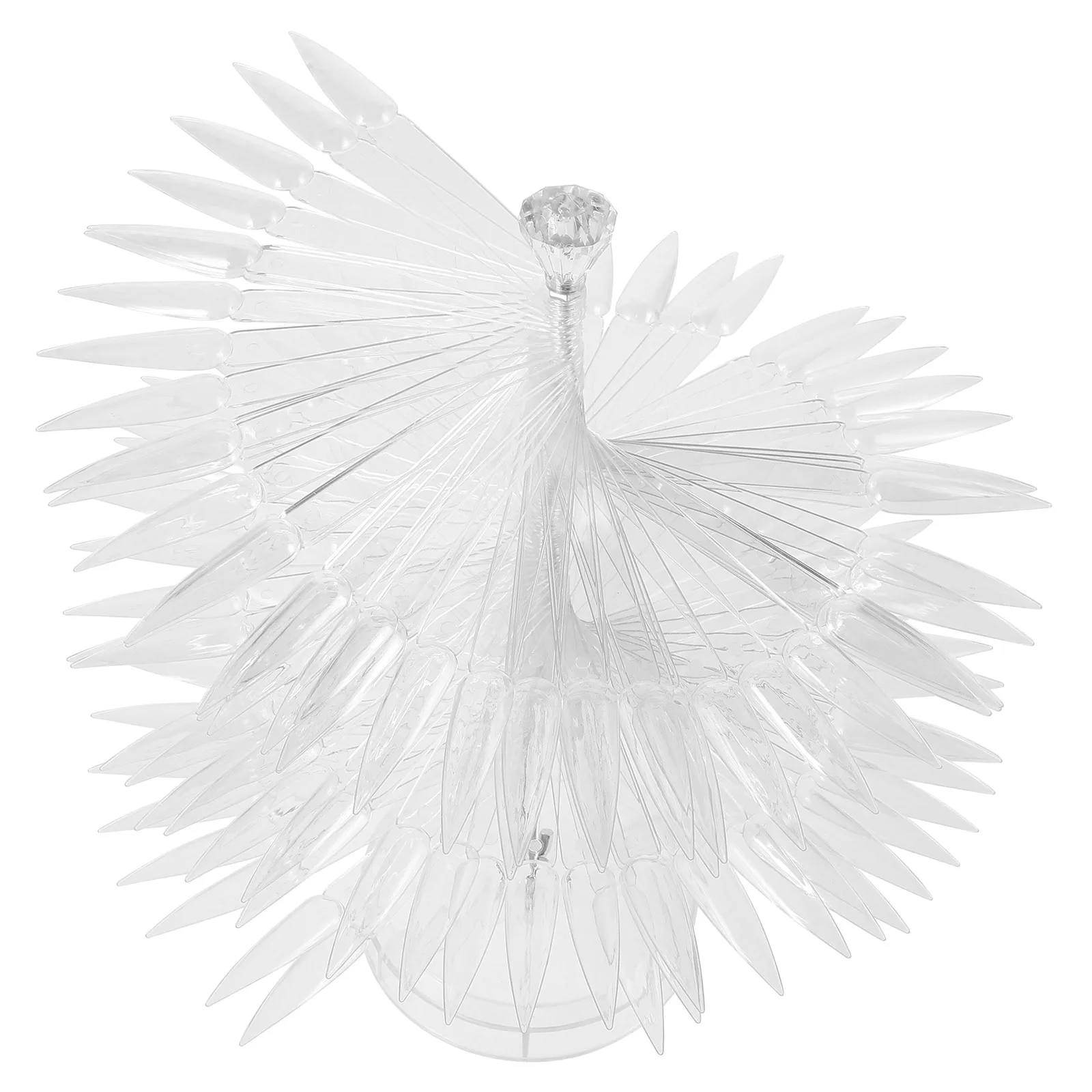 

1Set Fake Nails Display Board Versatile Storage Salon Use Smooth Durable Texture Compact Portable Design