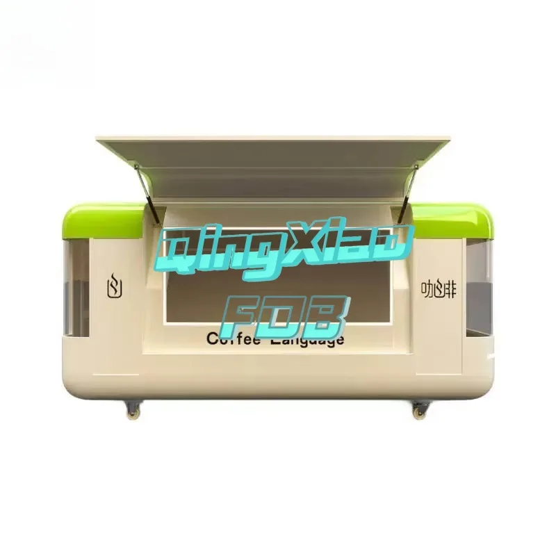 Customizable 4-Wheel Food Truck Rust Resistant Foldable  Window for Street Food FOB China CE 220V Factory  Direct Commercial Use