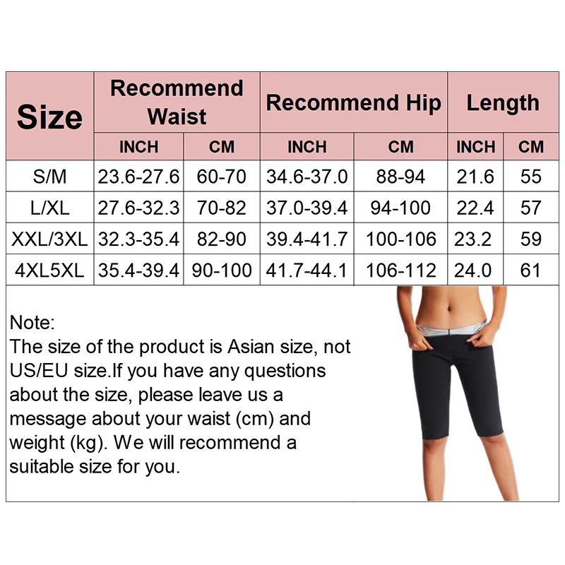 Women Thermo Sweat Sauna Pants Slimming Shorts Silver Ion Coating Body Shapers Waist Trainer Workout Gym Fitness Leggings Trimme